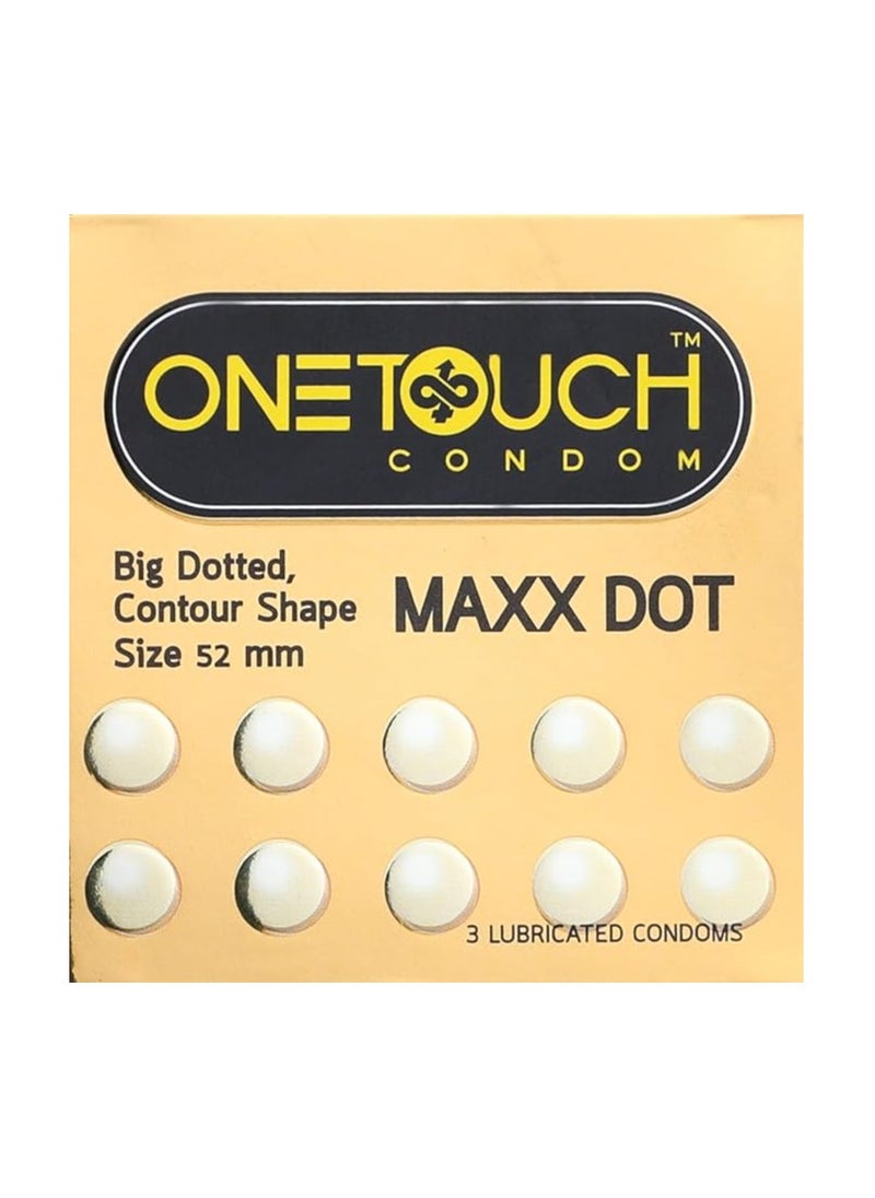ONETOUCH 3-Piece Max Dot Condom  - Image 1
