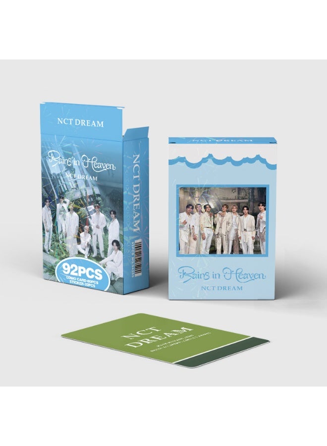 مجموعة ملصقات صغيرة وبطاقات صور لفرقة NCT Dream 92، يجب دعمها ببطاقة لومو مزدوجة الوجه - Image 3