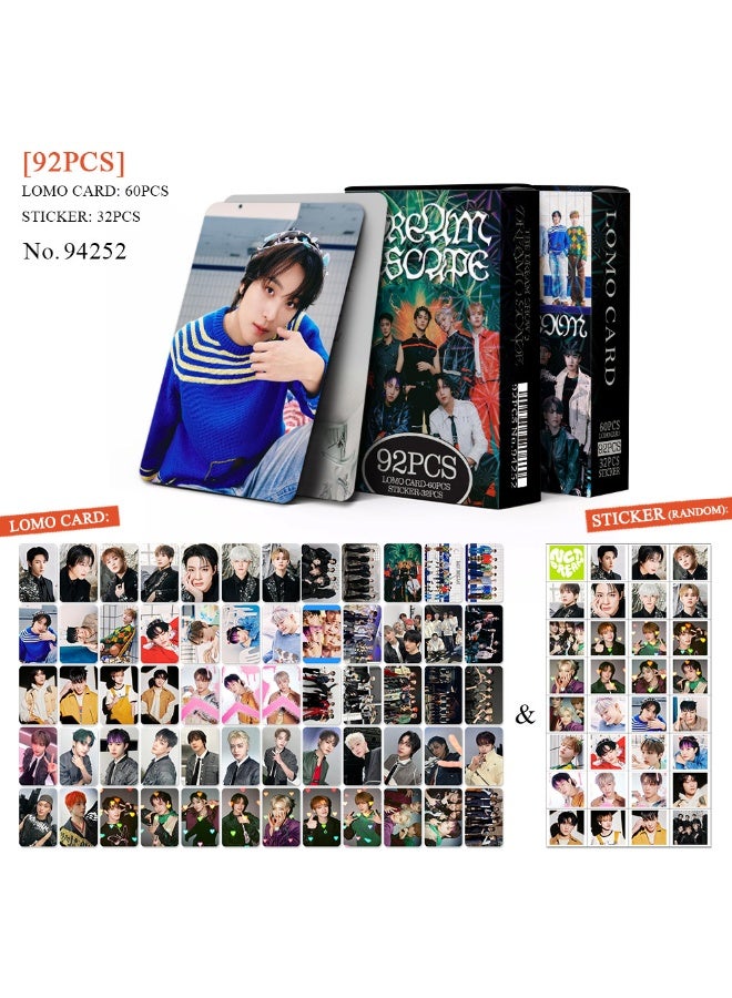 مجموعة ملصقات صغيرة وبطاقات صور لفرقة NCT Dream 92، يجب دعمها ببطاقة لومو مزدوجة الوجه - Image 1
