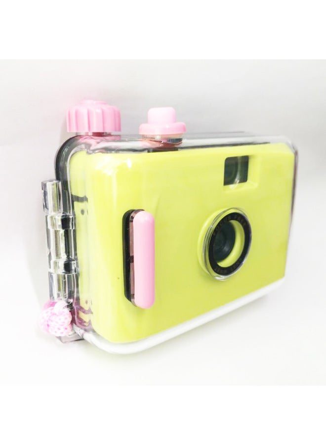 Green Powder Shell Brand Camera Non-disposable Retro Film Camera 135 Film Gift Nostalgic Wholesale-Color:Green Blue Shell  - Image 3
