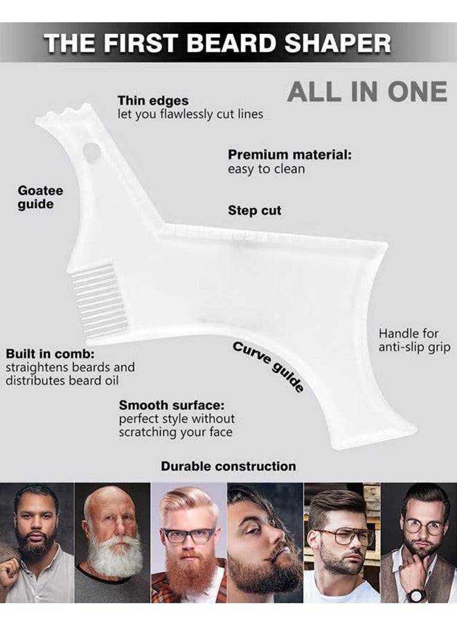 Multiple Edge Beard Shaping Comb Transparent - Image 3