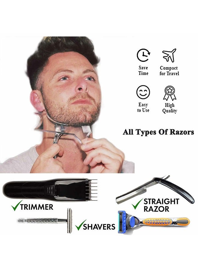 Multiple Edge Beard Shaping Comb Transparent - Image 5