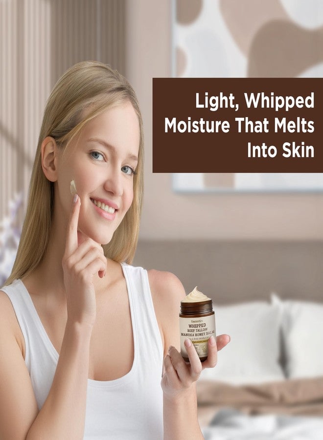Essencetics Whipped Beef Tallow for Skin with Manuka Honey - Grass Fed Beef Tallow and Honey Balm for Face & Body, Lightweight Whipped Texture for Easy Absorption - Unscented - 4 oz - Image 2