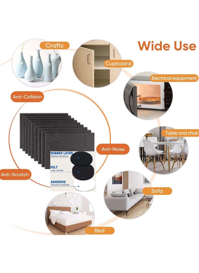DIY Crafts DIY Crafts 125 Pcs, 1 INCH White, Felt Furniture Pads - Felt Pads Floor Protector - Chair Felts Pads for Furniture Feet Wood Floors - Best Furniture Pads for Hardwood Floors - Protect Hard Floors (125)  - Image 3