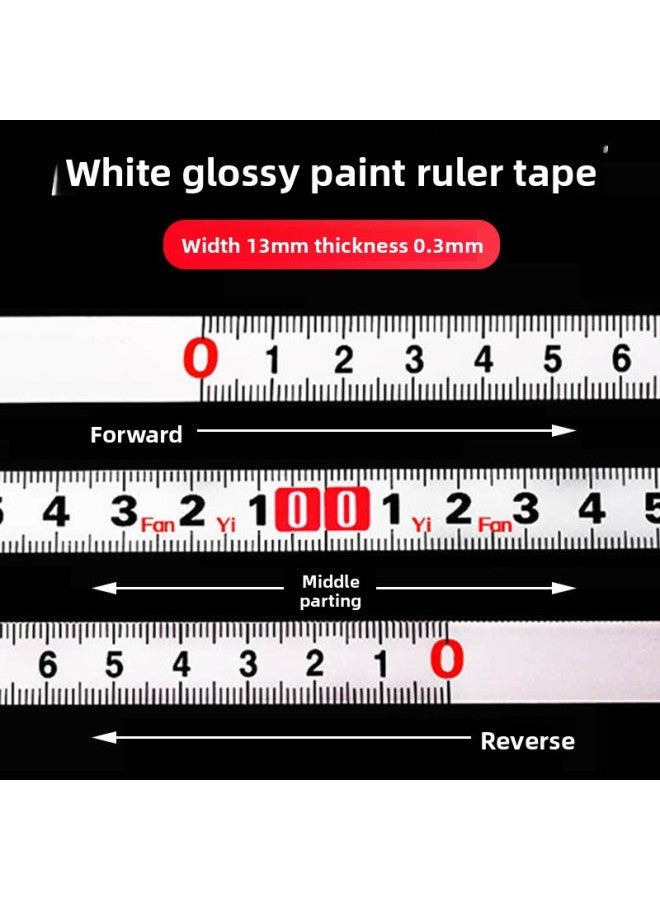 Generic Adhesive Tape Sticker Self-adhesive Ruler Stainless Steel Metal ...