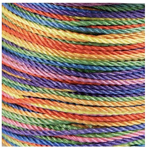Golden Leaf Rainbow String Multicolor Braided Jewelry Cord Crafts Beading Twine 70mts/ 76.5 yd (Multi) - Image 5