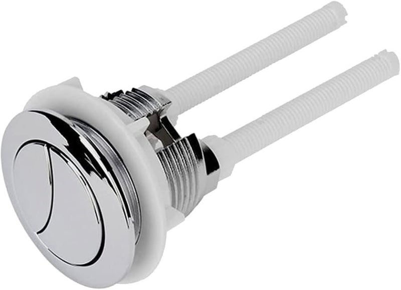 Dual Flush Toilet Cistern Push Button Assembly 38mm Double Crescent Bathroom Upgrade - Image 1