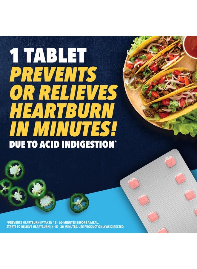 بيبسيد أقراص تخفيف حرقة المعدة الأصلية Ac Strength، تمنع وتخفف حرقة المعدة الناتجة عن عسر الهضم الحمضي وحموضة المعدة، 10 مجم فاموتيدين لتقليل الحموضة والتحكم فيها، سريعة المفعول، 60 قرصًا - Image 2