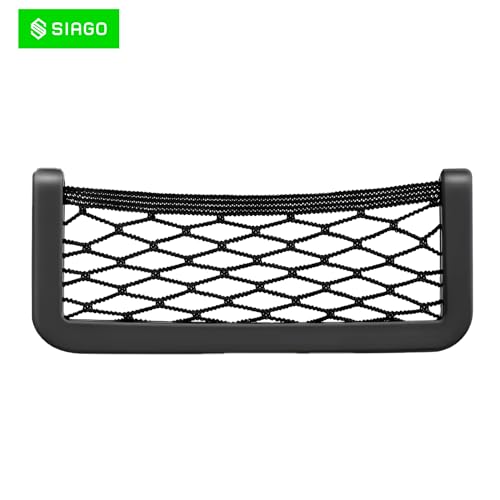 SIAGO SIA139 Universal Car Seat Side Back Net Storage Bag & Phone Holder Pocket Organizer for Essentials & Snacks - Image 2