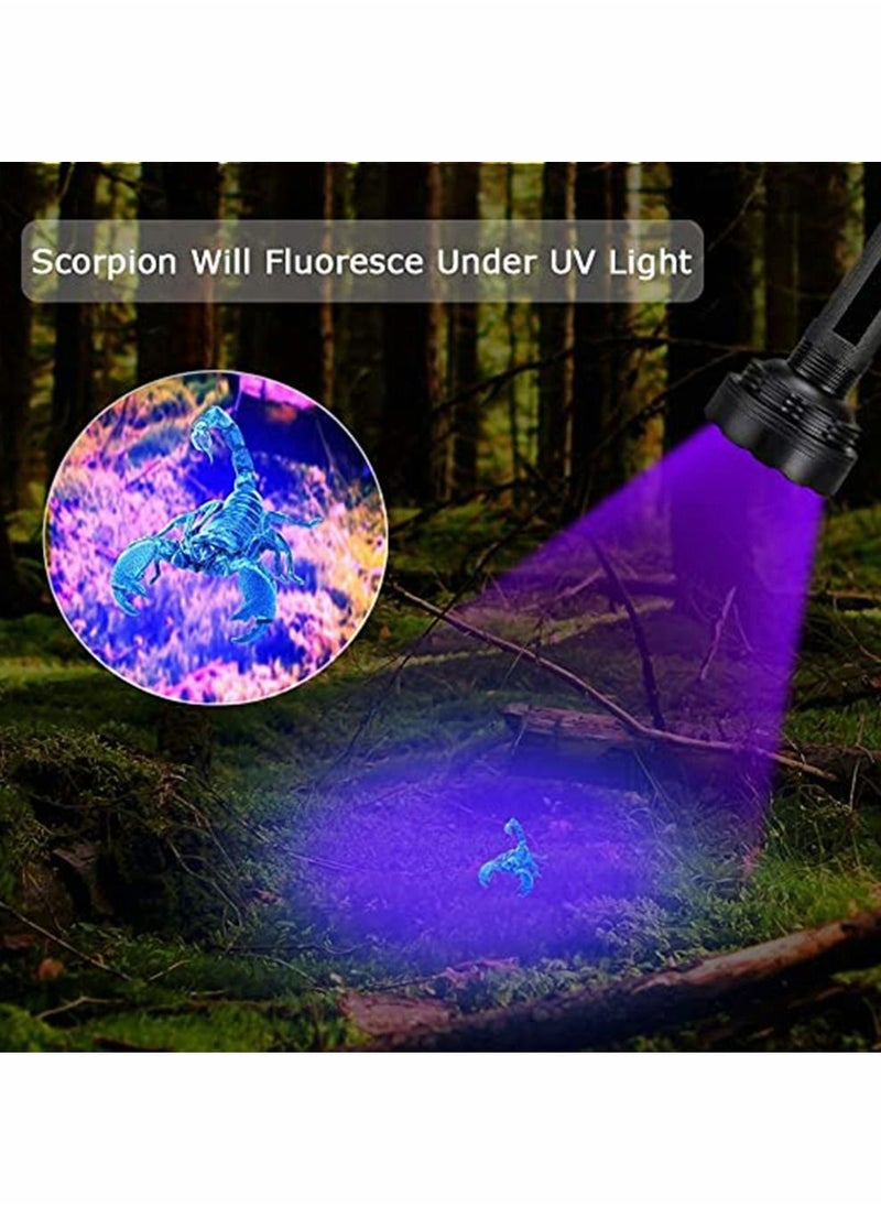 HomarKet - Black Light UV Flashlights, Ultra Bright 100 LED 395nm Ultraviolet Blacklight Detector for Dog Cat Pet Urine, Dry Stains and Bed Bug, Matching with Pet Odor Eliminator - Image 1
