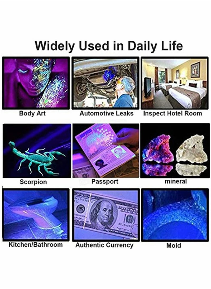 HomarKet - Black Light UV Flashlights, Ultra Bright 100 LED 395nm Ultraviolet Blacklight Detector for Dog Cat Pet Urine, Dry Stains and Bed Bug, Matching with Pet Odor Eliminator - Image 1
