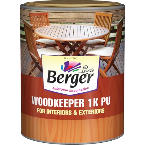 Berger Wood Keeper 1K Polyurethane | For Interiors and Exteriors | Matt and Gloss Finish| 500 ML - Image 1