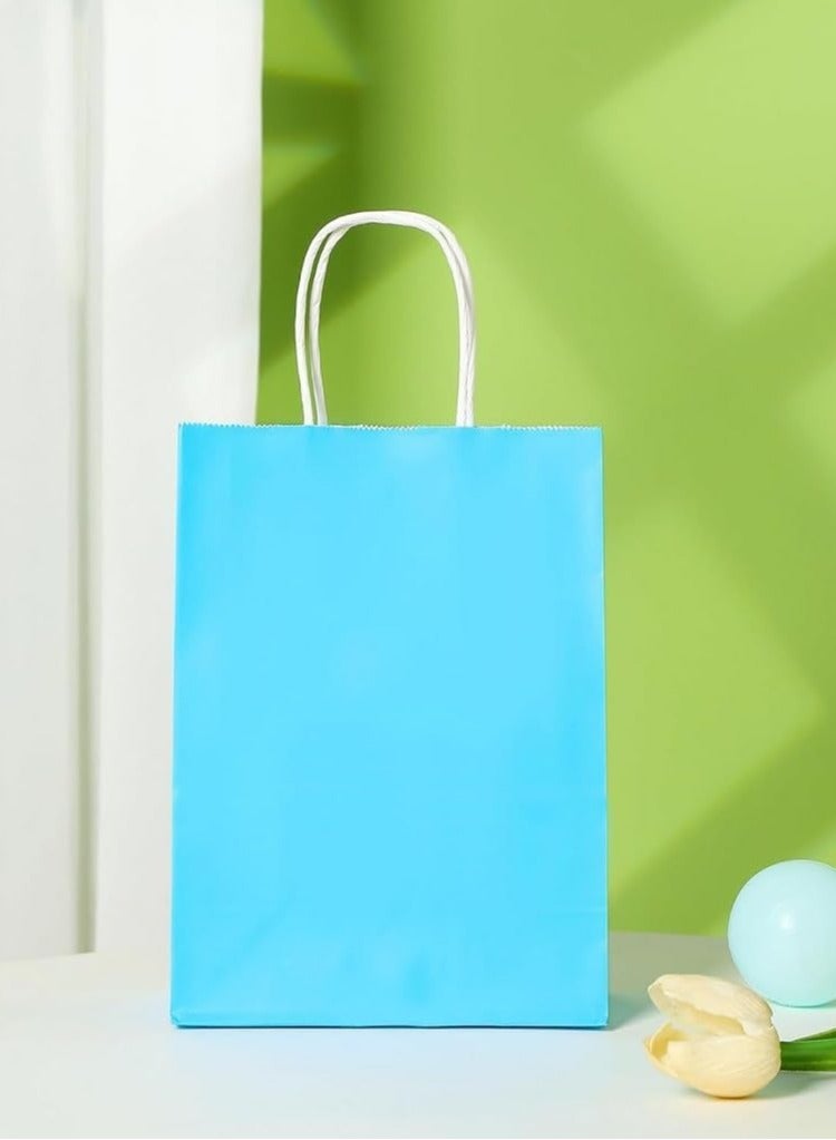 30pcs Colorful Kraft Paper Bags with Comfortable Handle to Beautify Your Special Occasions  - Image 2