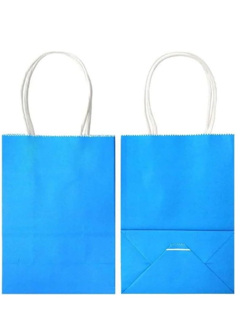 30pcs Colorful Kraft Paper Bags with Comfortable Handle to Beautify Your Special Occasions  - Image 3