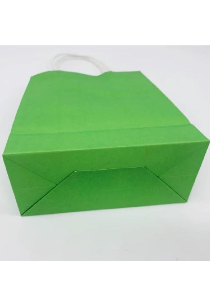 30pcs Colorful Kraft Paper Bags with Comfortable Handle to Beautify Your Special Occasions  - Image 4