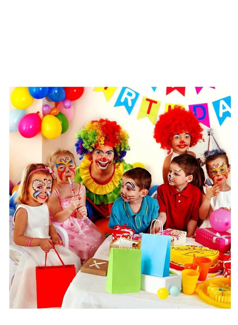 30pcs Colorful Kraft Paper Bags with Comfortable Handle to Beautify Your Special Occasions  - Image 5