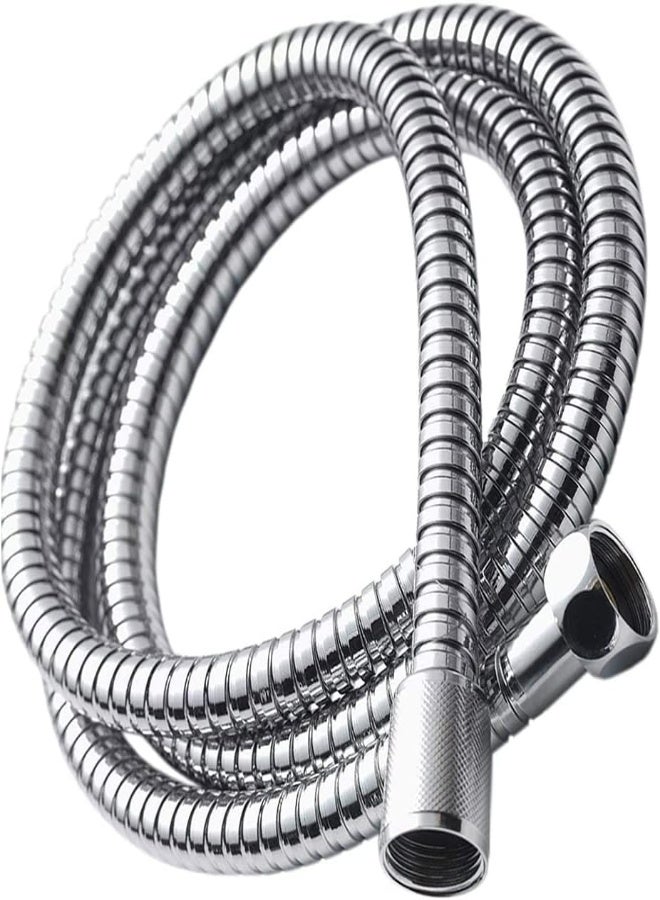 AKDC Shower Hose 1.5M Long Flexible Stainless Steel High Pressure Antitwist Pipe For Handheld Shower Heat Resistance Used Both For Hot & Cold Water Silver Colored - Image 3