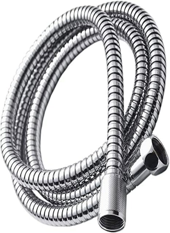 AKDC Shower Hose 1.5M Long Flexible Stainless Steel High Pressure Antitwist Pipe For Handheld Shower Heat Resistance Used Both For Hot & Cold Water Silver Colored - Image 2