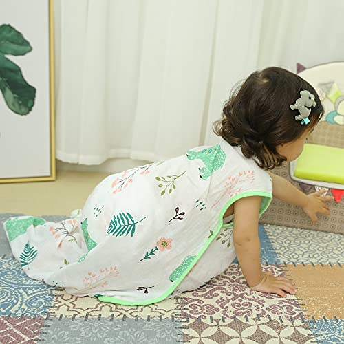BLOOMSTAR Baby Sleeping Sack, Lightweight Muslin Cotton Soft Wearable Blanket, 12-24 Months Toddler, Summer Sleep Bag, Sleeveless, 0.5 Tog, Breathable, soft, Infant Sleep Bag - Image 4