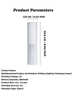 Meetion Upgraded Rechargeable Camping Lantern, Portable Collapsible Camp Lamp, with Hook & USB Rechargable-3600mAh, Adjustable 3 Light Modes,for Home,Outdoor,Hiking,Camping,Fishing,Power Outages. (3600mAh)  - Image 2