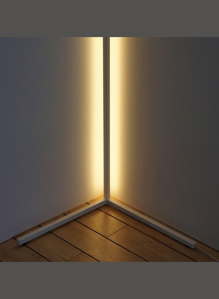 مودي مصباح أرضي حديث بإضاءة LED بلون أبيض دافئ – مصباح زاوية ذكي قائم بقدرة 20 واط لغرفة المعيشة وغرفة النوم – إضاءة بيضاء بتصميم بسيط – إضاءة محيطية لديكور المنزل (أبيض – أبيض دافئ) - Image 2