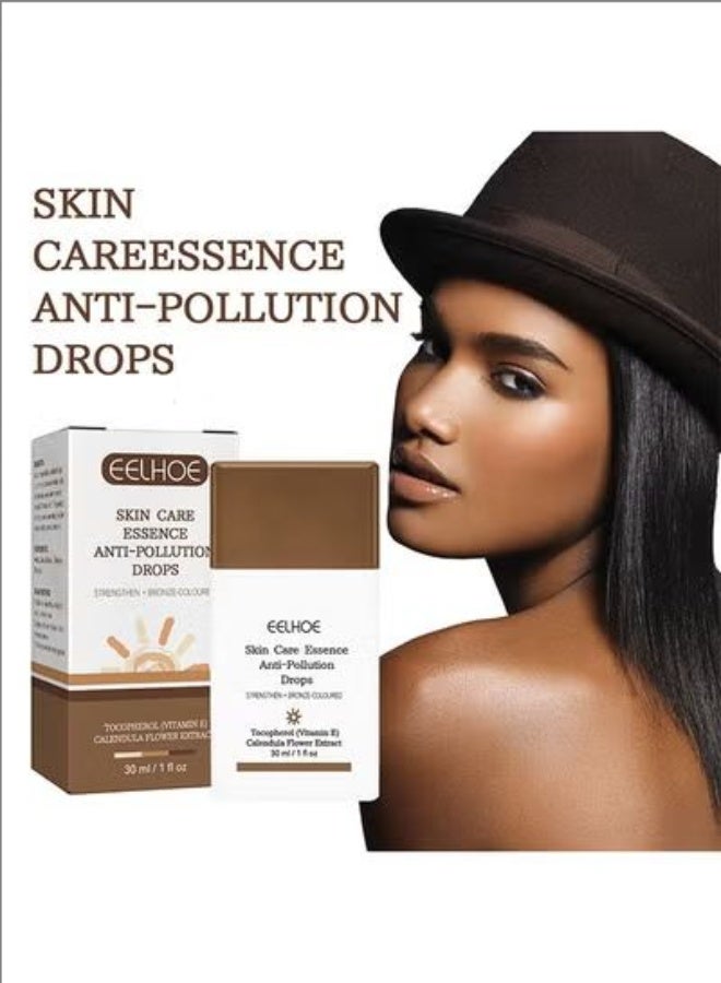 EELHOE Skin Care Essence Anti-Pollution Drops Vitamin E Summer Beach Moisturizing and Firming Skin Cream Bronze - Image 1