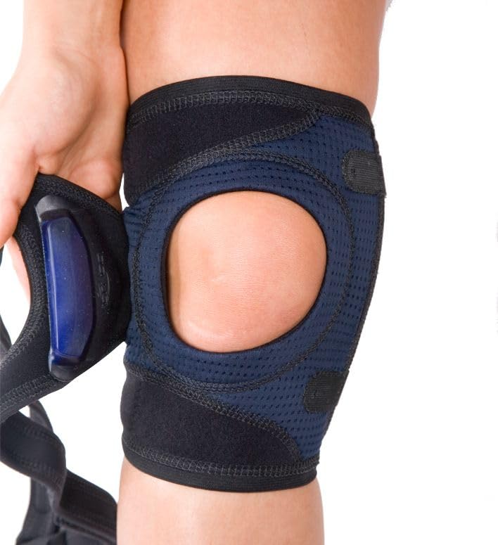 DonJoy Tru-Pull Lite Knee Support Brace for Women and Men | Adjustable Compression Knee Braces and Elastic Supports for Patellar Dislocations | Knee Pain Relief | Right Leg, Medium - Image 4