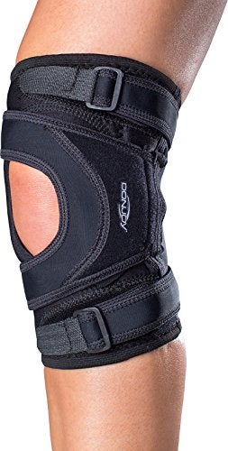DonJoy Tru-Pull Lite Knee Support Brace for Women and Men | Adjustable Compression Knee Braces and Elastic Supports for Patellar Dislocations | Knee Pain Relief | Right Leg, Medium - Image 2
