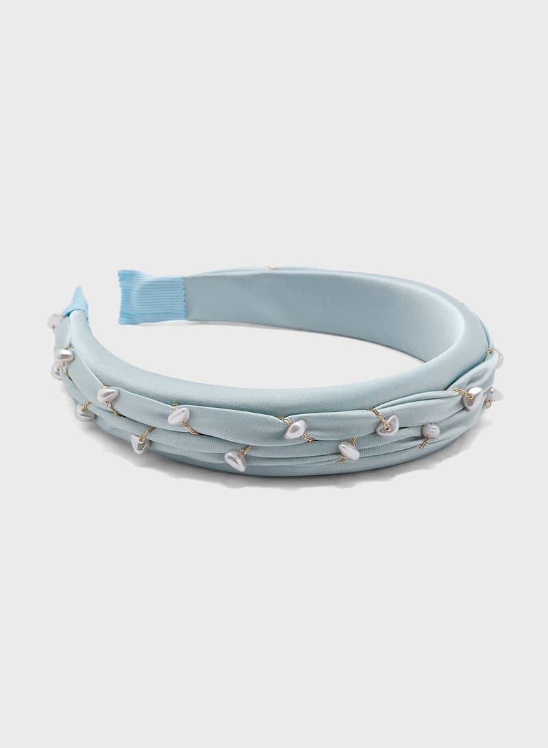 Ella Limited Edition Pearl Woven Headband - Image 1