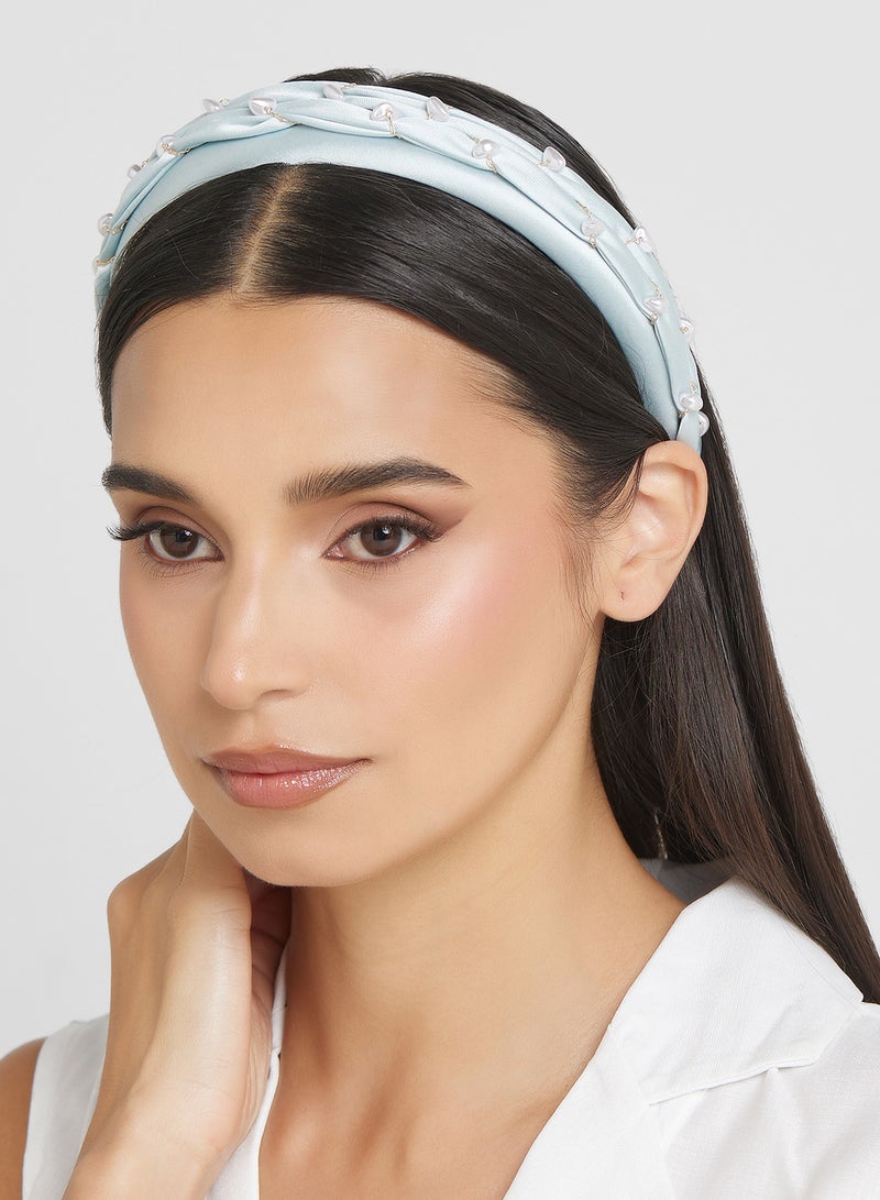 Ella Limited Edition Pearl Woven Headband - Image 4