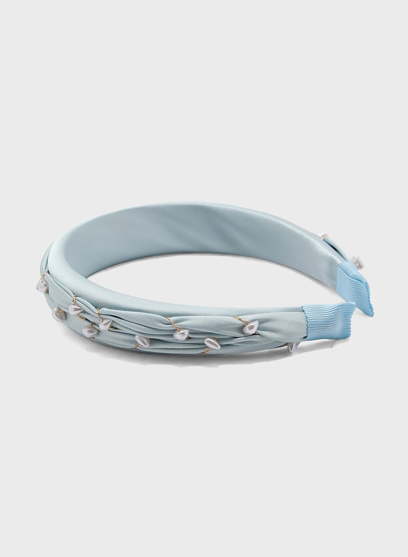 Ella Limited Edition Pearl Woven Headband - Image 2