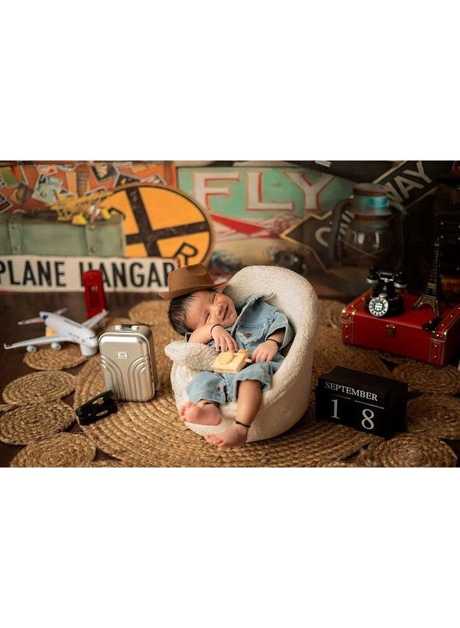 BabyMoon Mini Storage Travel Suitcase Accessories for Kids | Photography Props | Decoration- Pink - Image 2