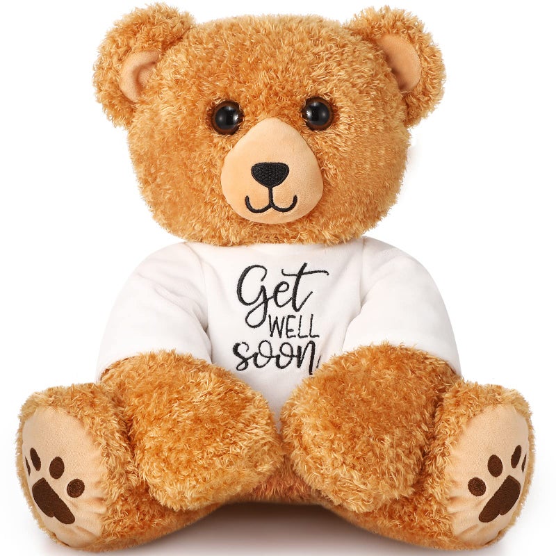 Chalyna Get Well Soon Bear 16 Inch Love Stuffed Bear Plush Toy Heart Stuffed Animals Plush for Girlfriend Romantic Birthday Wedding Anniversary Presents - Image 3