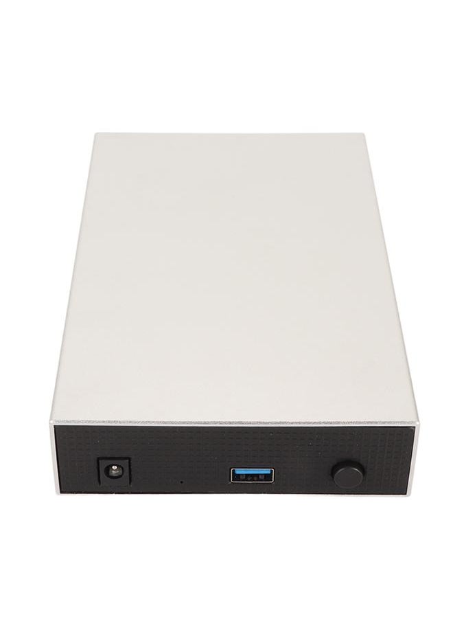 Thoraya 3.5-inch desktop metal mobile hard disk USB3.0 hard disk storage compatible with PC/TV/desktop/laptop 12TB US standard  - Image 5