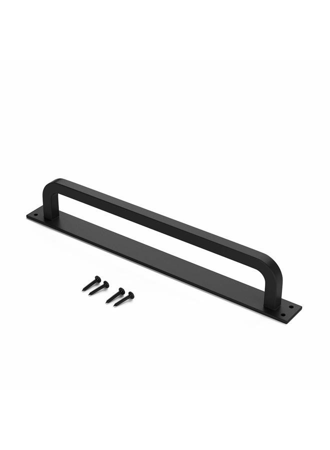 SMARTSTANDARD 9” Barn Door Handle Black Solid Rustic Industrial Style Handle Bar Pull for Gate Cabinet Shed Door - Image 2