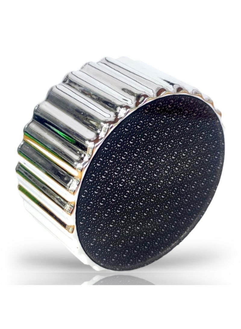 Crystal Hair Removal and File for Nails and Dead Skin 3 in 1 Magic Crystal Hair Removal Painless for Men and Women Reusable Lightweight Easy to Use Travel Size (Silver) - Image 2