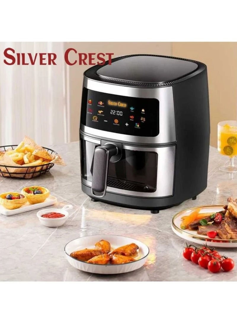 SILVER CREST ‏Digital Air Fryer, 10L Multifunctional 2400W - for healthy cooking without oil - ideal for chips, chicken, fish, meat, fish, grilling and roasting  - Image 1