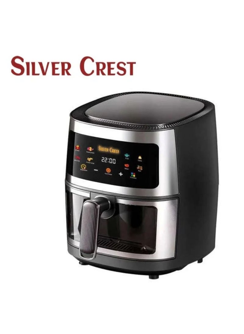 SILVER CREST ‏Digital Air Fryer, 10L Multifunctional 2400W - for healthy cooking without oil - ideal for chips, chicken, fish, meat, fish, grilling and roasting  - Image 5