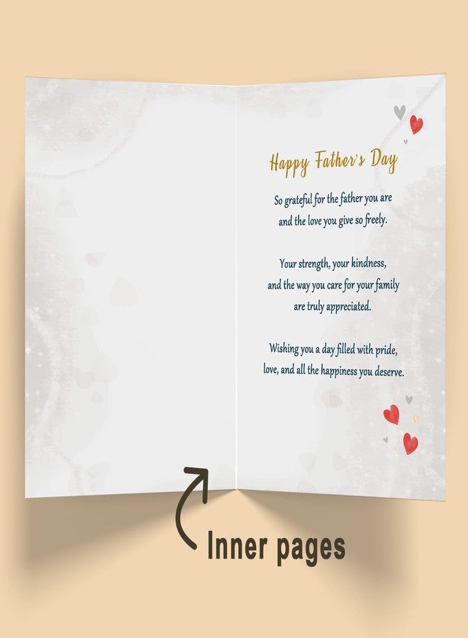 Beixian Fathers Day Card for Son in Law, Happy Father‘s Day Son in Law Card, Fathers Day Gift for Men, Heartfelt Greeting Card for a Wonderful Father and Valued Family Member - Image 2
