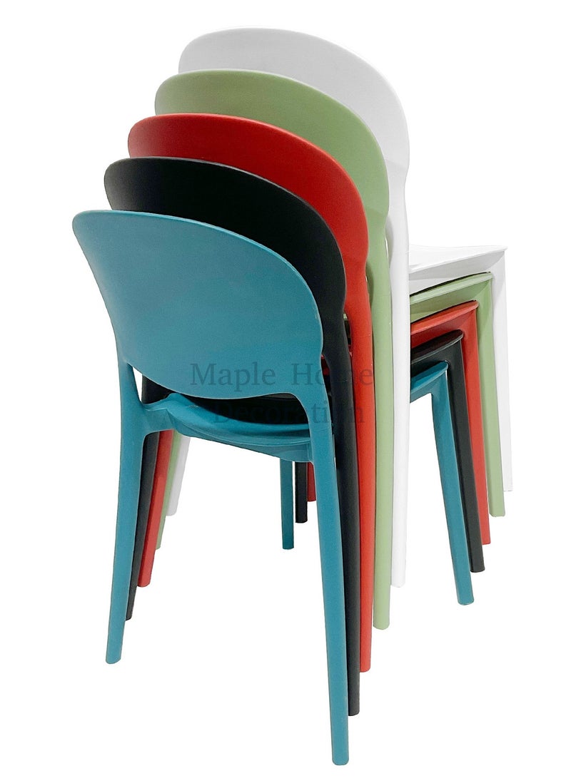 MAPLE HOME DECORATION Home Dining Chair Maple air Plastic Stacking Modern Moulded Side Chair Kitchen Dining Room Chair Indoor Outdoor Furniture  - Image 5