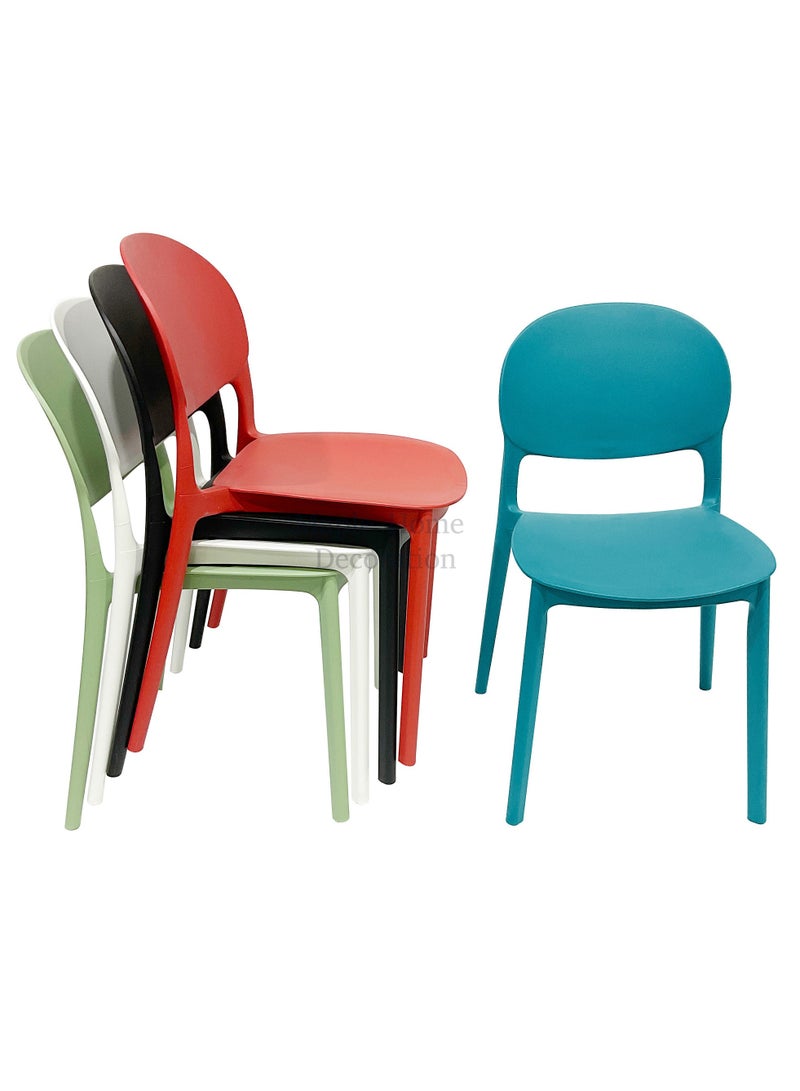 MAPLE HOME DECORATION Home Dining Chair Maple air Plastic Stacking Modern Moulded Side Chair Kitchen Dining Room Chair Indoor Outdoor Furniture  - Image 2