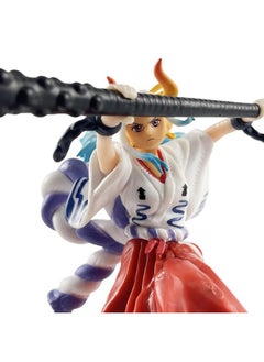 Blue Aura Blue Aura One Piece Yamato Action Figure PVC Multicolour Height-13CM Collectible (One Piece Yamato)  - Image 2