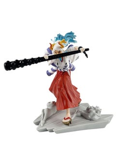 Blue Aura Blue Aura One Piece Yamato Action Figure PVC Multicolour Height-13CM Collectible (One Piece Yamato)  - Image 1