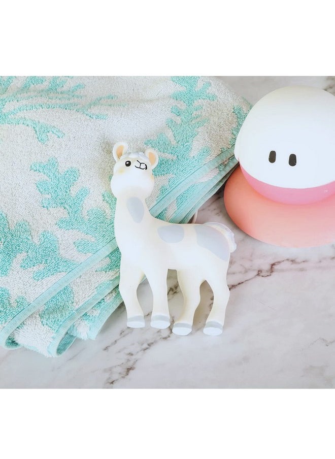 Lil' Llama Baby Teething Toys Llama Teether For Toddler & Baby Boys And Girls 100% Natural Rubber Bpa Free Squeaky Baby Toy Soothe Sore Itchy Gums & Teething Pain (Llama)  - Image 5
