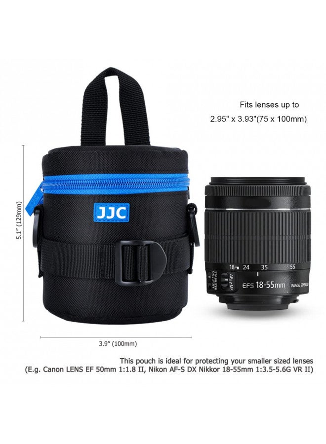 JJC Deluxe Lens Case Pouch Bag for Canon EF-S 18-55mm/EF 50mm f1.8/RF-S 18-150mm, Nikon AF-S 18-55mm/AF-P 18-55mm/AF-S 50mm f1.8, Fujifilm XC 16-50mm/XF 18-55mm & More Lens Below 2.95" x 3.93"(D x L) - Image 2