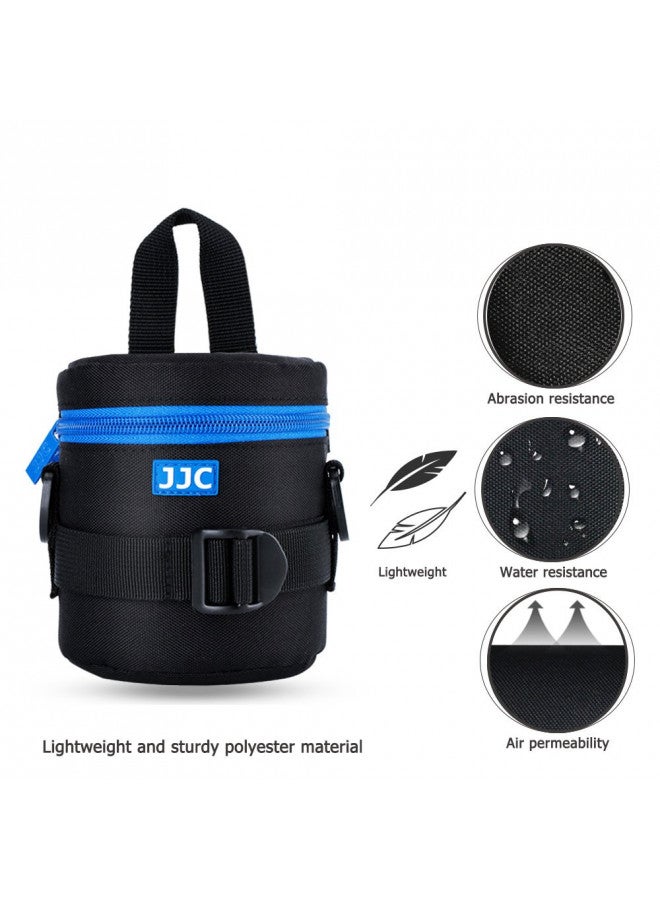 JJC Deluxe Lens Case Pouch Bag for Canon EF-S 18-55mm/EF 50mm f1.8/RF-S 18-150mm, Nikon AF-S 18-55mm/AF-P 18-55mm/AF-S 50mm f1.8, Fujifilm XC 16-50mm/XF 18-55mm & More Lens Below 2.95" x 3.93"(D x L) - Image 1