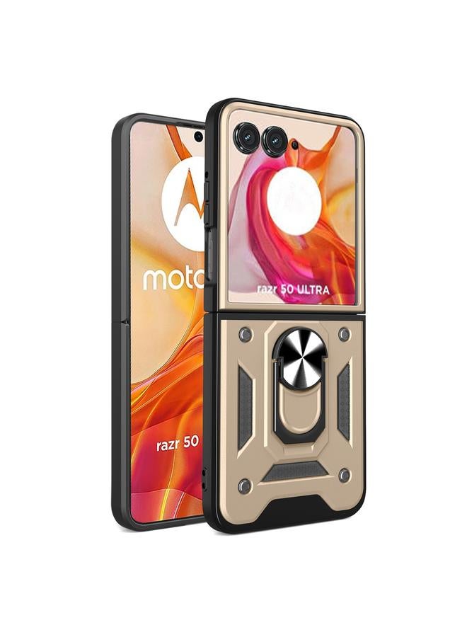 S-TOP Case For Motorola Razr 50 Ultra Armor Ring Holder TPU Hybrid PC Phone Case - Image 1
