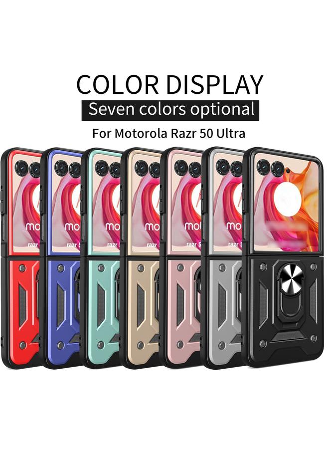 S-TOP Case For Motorola Razr 50 Ultra Armor Ring Holder TPU Hybrid PC Phone Case - Image 2