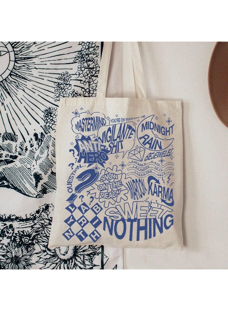 Y&D Large Printed Canvas Tote Bag  - Image 4