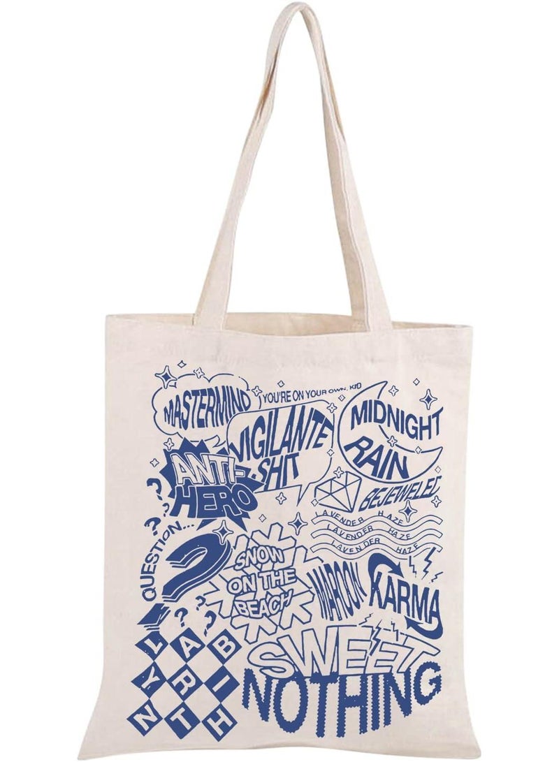 Y&D Large Printed Canvas Tote Bag  - Image 1